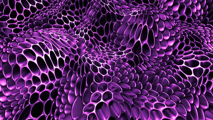Obraz premium Purple metal black background. 3d illustration, 3d rendering.