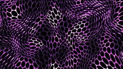 Purple metal black background. 3d illustration, 3d rendering.