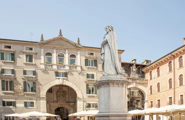 The monument of Dante Alighieri in Verona.