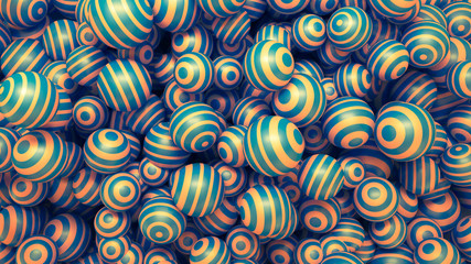 Background with balls. 3d illustration, 3d rendering.