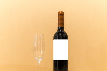 Wine Bottle and Glass