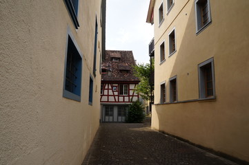 シュタイン・アム・ライン旧市街の路地裏