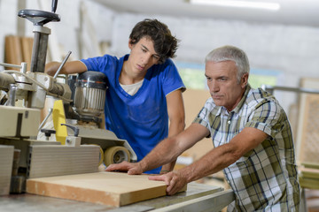 two man in workshop
