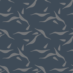 UFO military camouflage seamless pattern in navy blue and grey colors