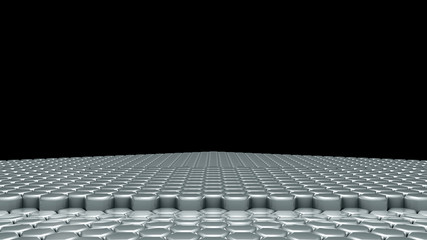 Obraz premium Green hexagon background. 3d illustration, 3d rendering.