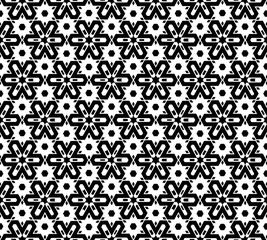 Abstract seamless black and white pattern - 220953925