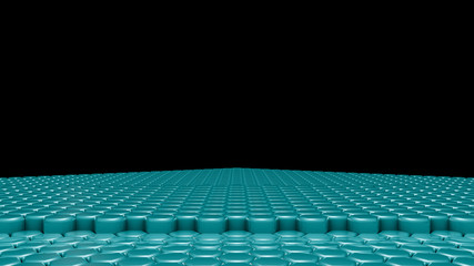 Fototapeta premium Turquoise hexagon background. 3d illustration, 3d rendering.