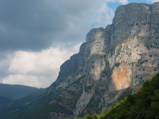 Fototapeta na wymiar Astraka peak Zagorochoria Epirus region Greece
