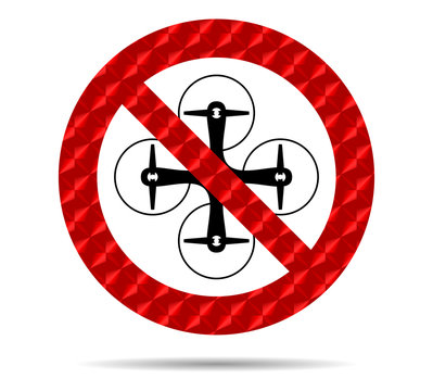 No drene reflective sign