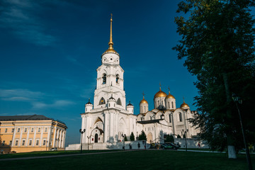The Holy Dormition Cathedral or Uspenskiy cathedral in Vladimir city, Russian Orthodox Church