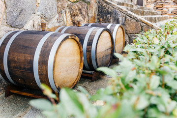 Fototapeta premium an image of a craft beer equipment at a brewery
