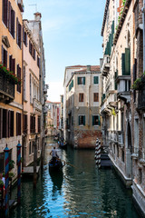 Fototapeta na wymiar small canal in Venice, Italy