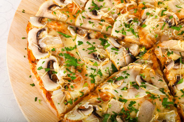 Mushroom pizza