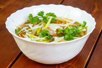 Cold Vietnam chicken soup