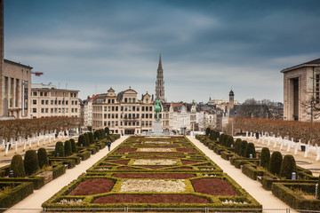 Mount of the arts garden on a freezing winter day just before spring