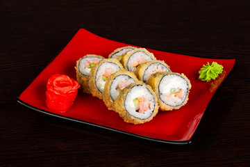 Japanese roll with salmon