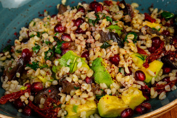 Tabbouleh with avocado