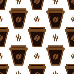 Dark coffee cup pattern