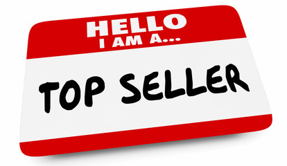 Top Seller Most Popular Hello Name Tag 3d Illustration
