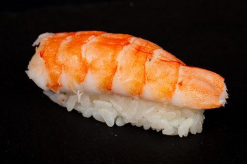 Japanese sushi with prawn