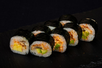 Japanese roll with salmon