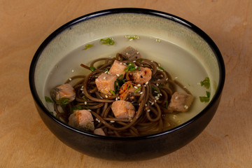 Fish soup with salmon
