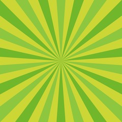 Sunlight abstract background. Green color burst background.