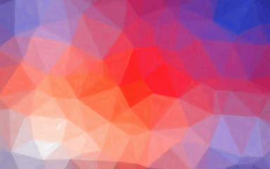 Fototapeta premium Illustration of blue, purple, red and yellow Watercolor on coldpress paper background.