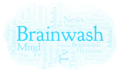 Fototapeta premium Brainwash word cloud.