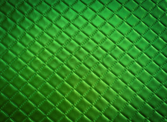 Fototapeta premium Green leather texture pattern background , square, for design