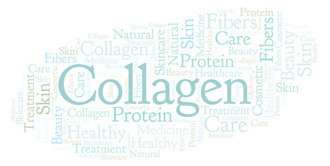 Obraz premium Collagen word cloud.