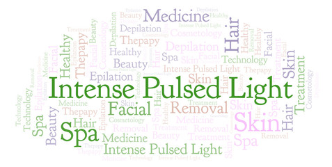 Obraz premium Intense Pulsed Light word cloud.