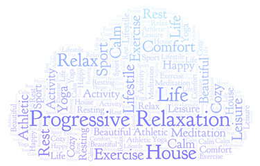 Progressive Relaxation word cloud.