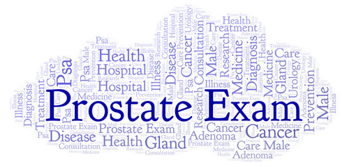 Fototapeta premium Prostate Exam word cloud.