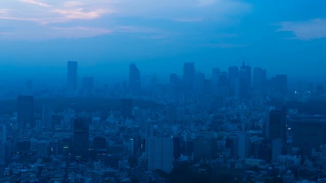 東京タイムラプス・新宿・夕景から夜景までの長時間撮影