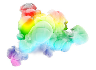 Colorful smoke. 3d illustration, 3d rendering.