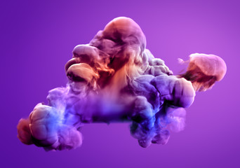Colorful smoke. 3d illustration, 3d rendering.