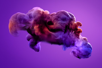 Colorful smoke. 3d illustration, 3d rendering.