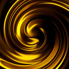 Luxury beautiful splash of gold flow. 3d illustration, 3d rendering.