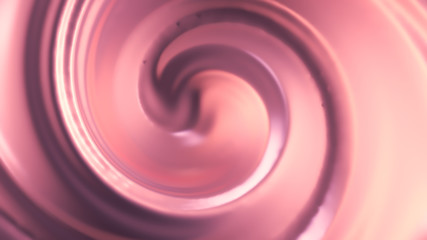 Luxury beautiful splash of flow of pink gold. 3d illustration, 3d rendering.