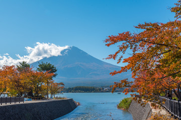 Mount Fuji from Kawaguchiko in Autumn, Japan