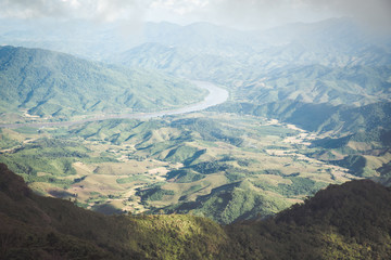 Fantastic Scenery from the top of Phu Chi Dao, Chiangrai, Thailand