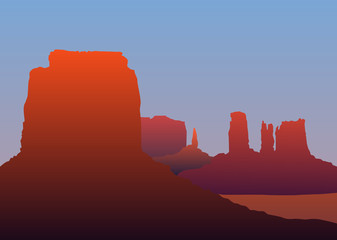 Arizona landscape vector eps 10