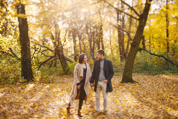 Fototapeta premium couple in the park