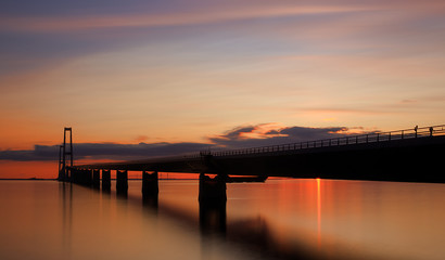 Fototapeta na wymiar The Great Belt Bridge, Denmark