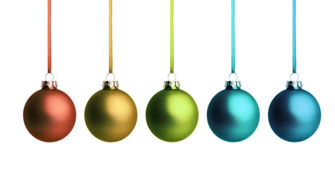 Bunte Christbaumkugeln