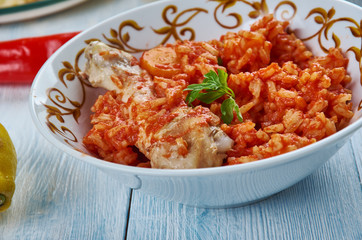 Iraqi Chicken with Red Rice