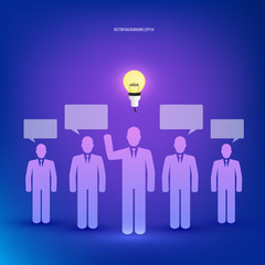 Business people creative idea concept.
