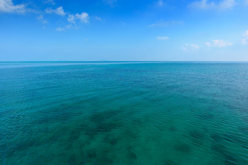 Tropical sea and blue sky.