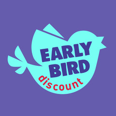 Early Bird Special discount sale event banner or poster